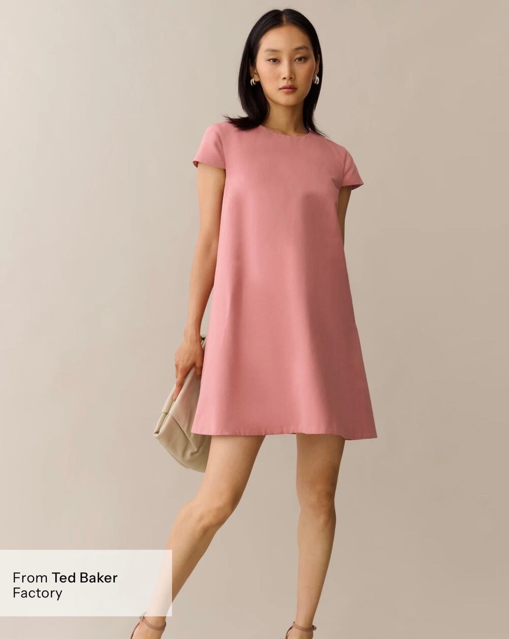 New O.P.T few Moda Marenna dress dusty rose $197 size 6
